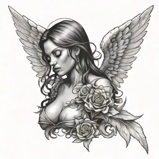 Female Angel Lesbian Girl On Top