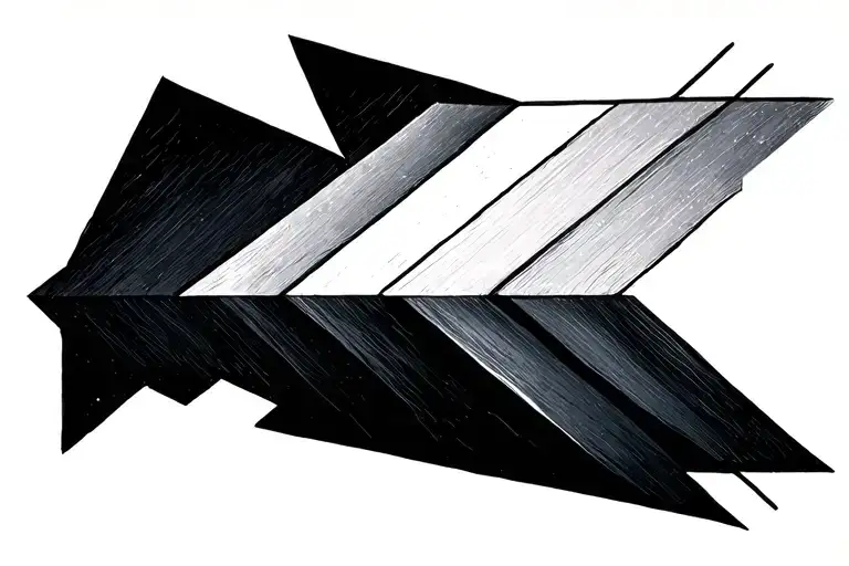 Geometric Minimalist Arrow Design