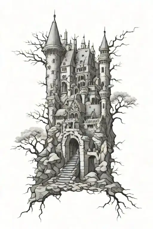 Ancient Castle Very Little Detail