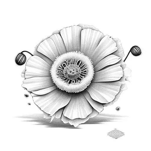 Poppy And Daisy Lover Flowers