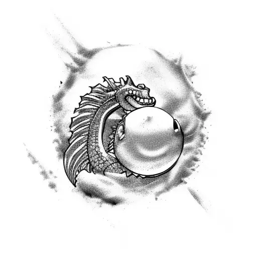 Palm Tree Sea Dragon Ball