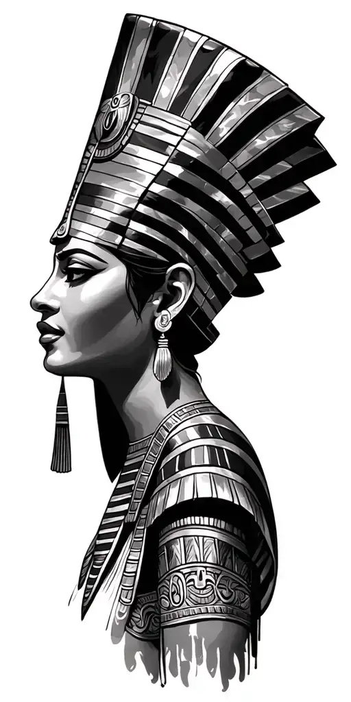 Cleopatra With Egyptian Traits