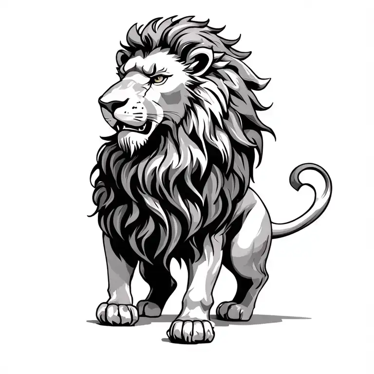 Rampant Lion Standing