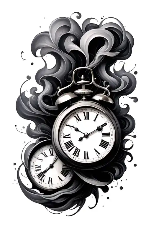 Clock Smoke Swirling