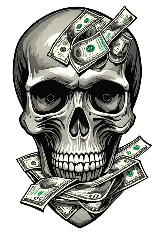 Money Quote Skull
