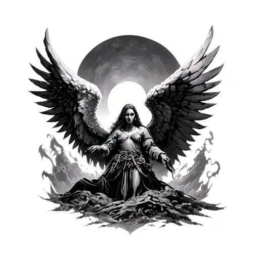 War Angels And Demons Heaven Angels War Apocalypse