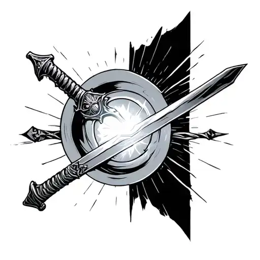 Sword Being Controlled By Telekinesis