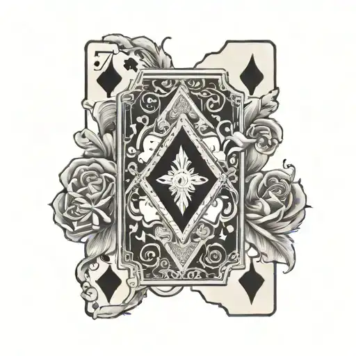 Seven Of Diamonds Playing Card