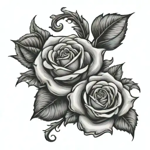 Name Tylan With Rose Intertwined