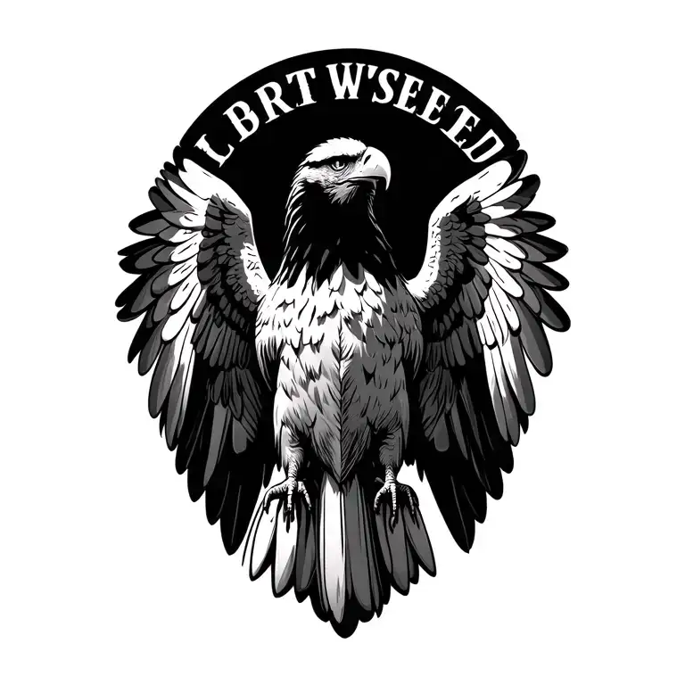 Bald Eagle Wings Spread