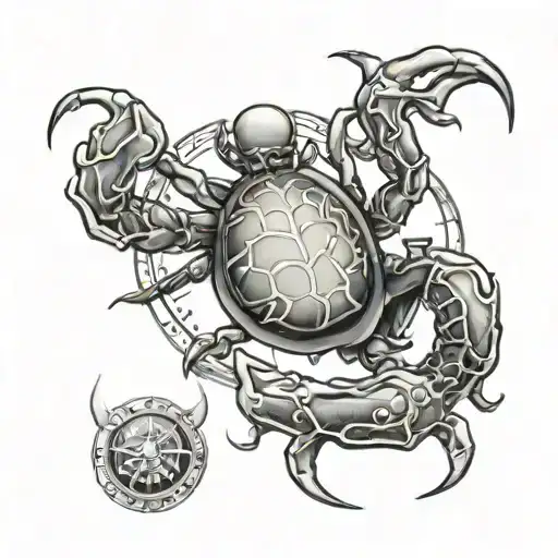 Cancer Zodiac Tattoo Design