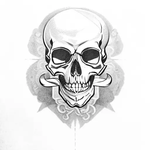 Pirate Skull With Beard