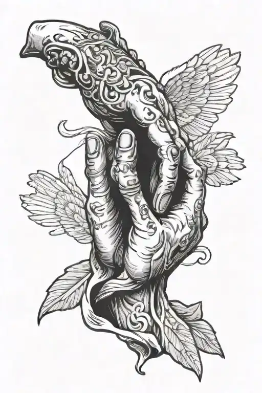 Everything Happens For A Reason Whether Good Or Bad Writing With Amen Hands Praying