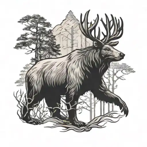 Bear Stag Trees
