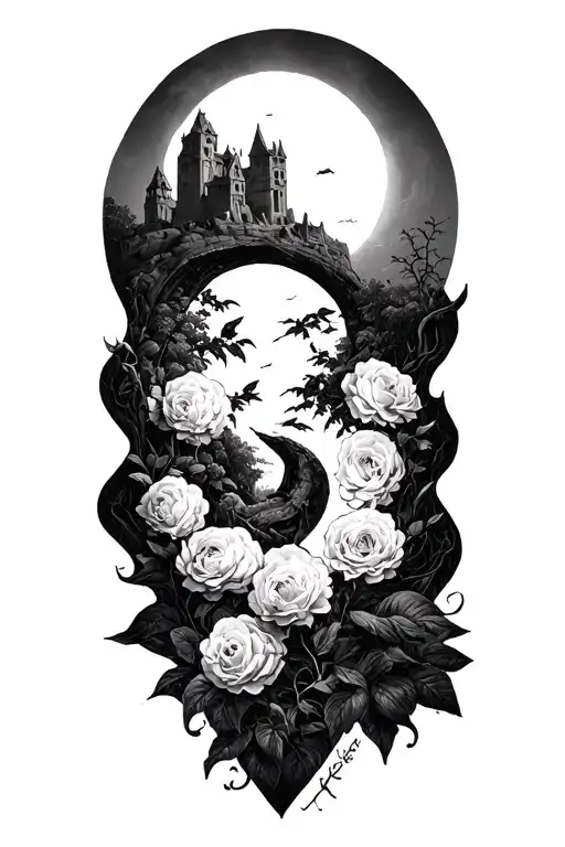 Biblical Scene With Negative Spaces