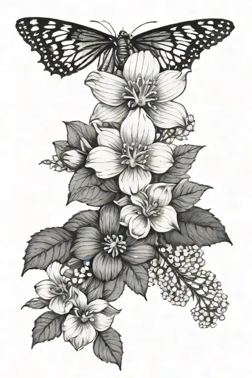 March And September Birth Flower Spine
