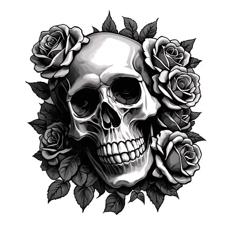 2007 Baby Skull And Roses