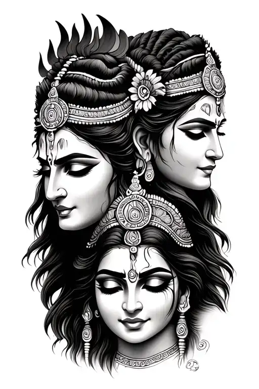 Shiva And Kali