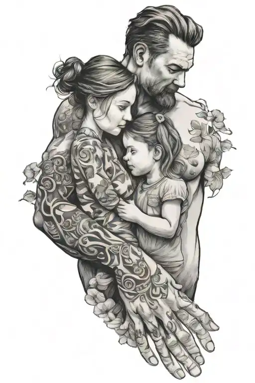 Father Daughter Holding