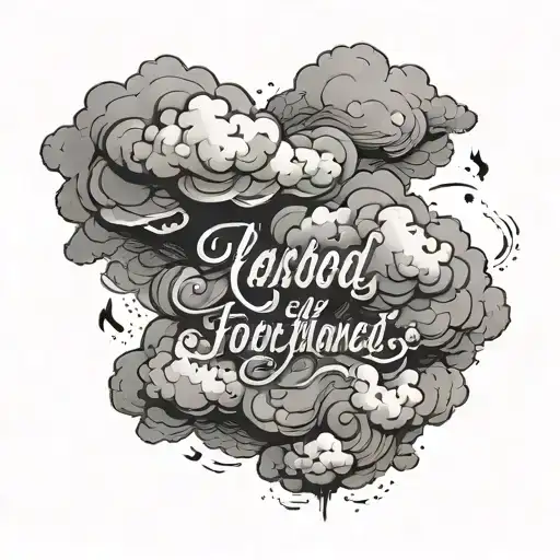 Inspirational Quote With Clouds Surrounding