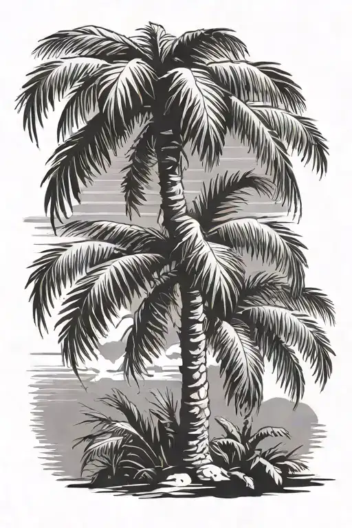 Palm Tree Individually Standing