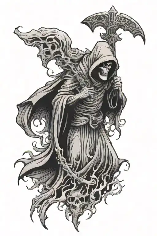 Flame And Grim Reaper