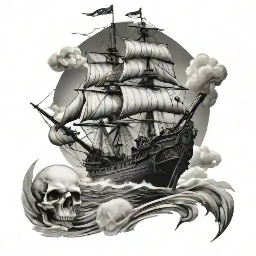 Skull Ship Sea Cloud