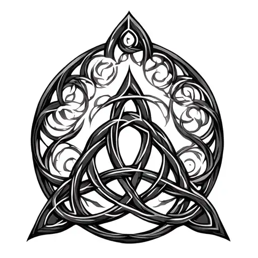 Celtic Tree Of Life Triquetra