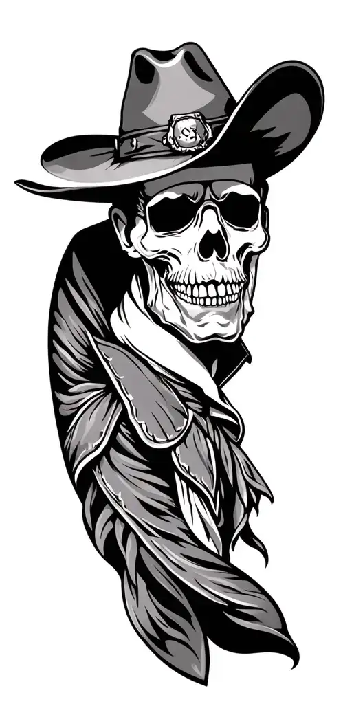 4 Birthdays Western Themed Tattoo Design Inspired Masculine