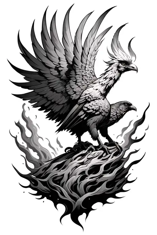 Phoenix Rising From The Ashes