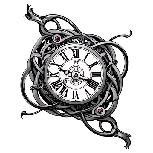 Clock Mechanism Intertwined