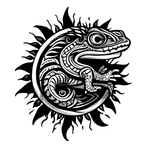 Polynesian With Sun Tiki Gecko