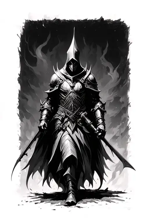 Dark Souls Soul Of Cinder Walking Towards You