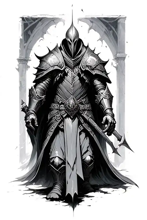 Dark Souls Soul Of Cinder Walking Towards You