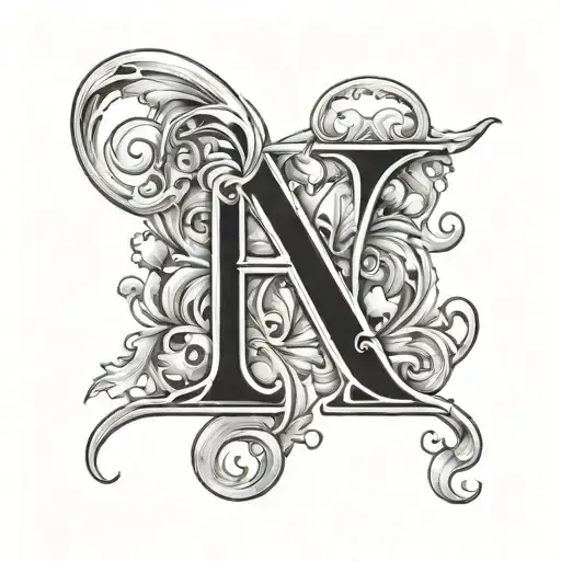 Letter L With Love Symbol