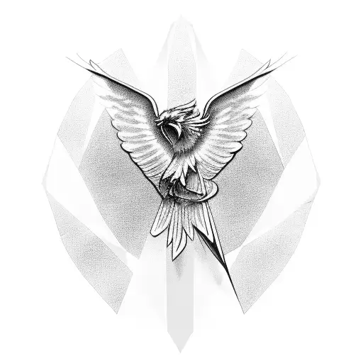 Phoenix With Diamond