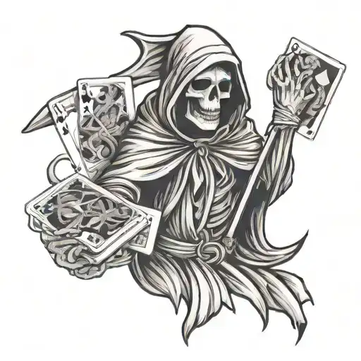 Grim Reaper Playing Cards