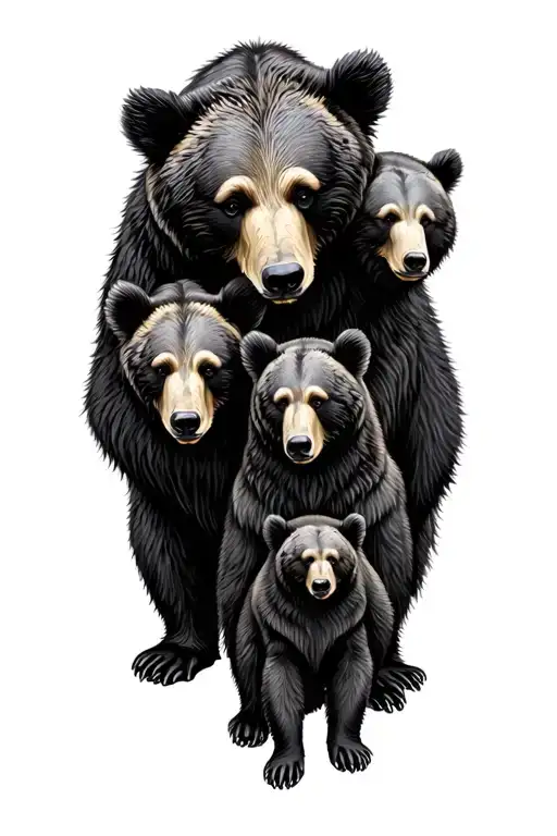 Family Of Bears Family