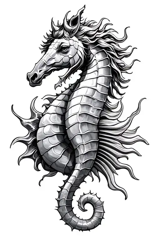 Poseidon On A Seahorse