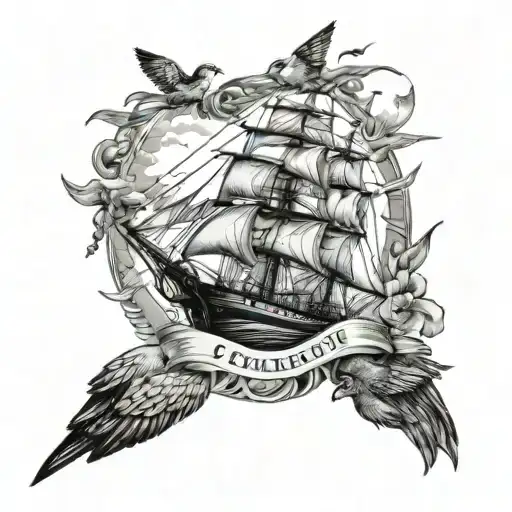 Cards Dollars Ship Lighthouse Birds