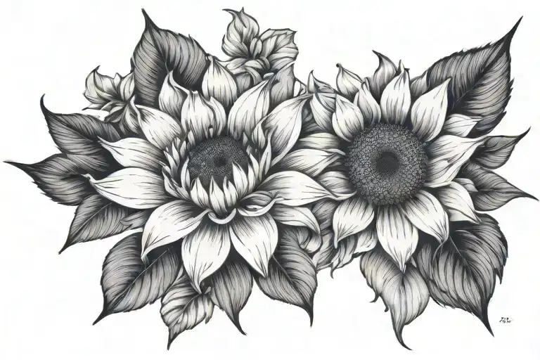 Floral Com Girasol Flower Made