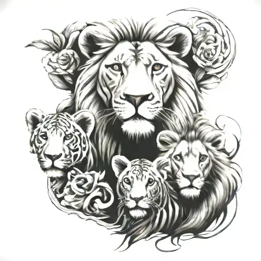 Leo And Three Family