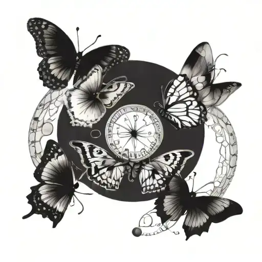 Butterfly Moon Phases Intertwined