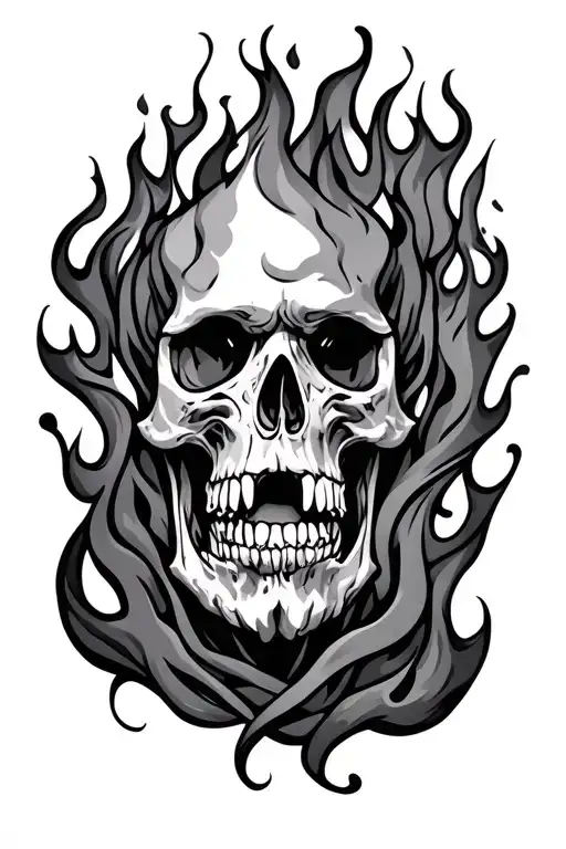 Realism Flames Into Neo Traditional Flames