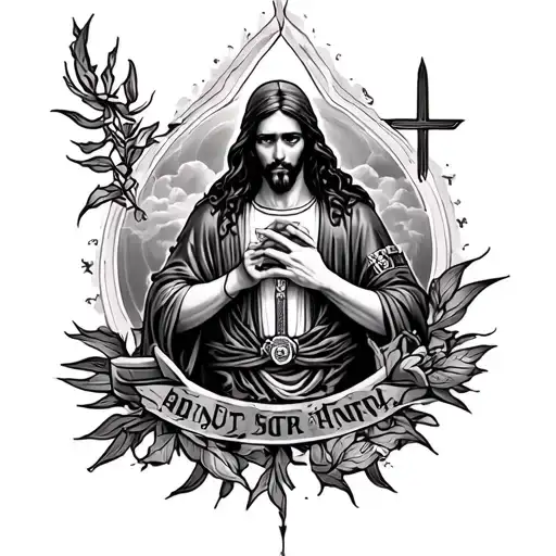 Religious With Gang Tatto For Full Sleeve