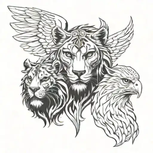 Leo And Panther And Eagle