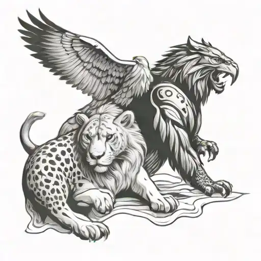 Leo And Panther And Eagle
