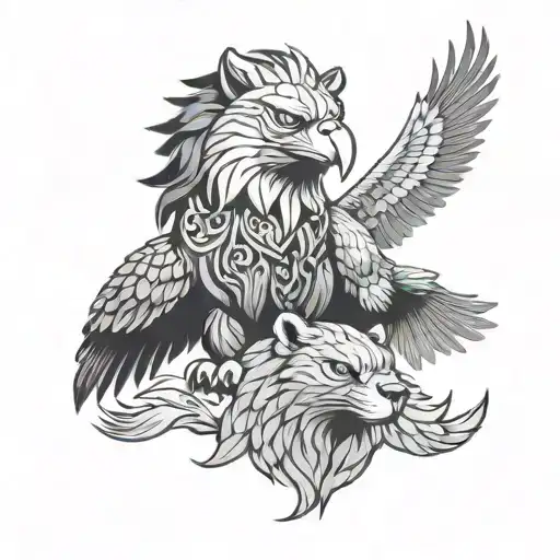 Leo And Panther And Eagle