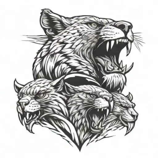 Leo And Panther And Eagle