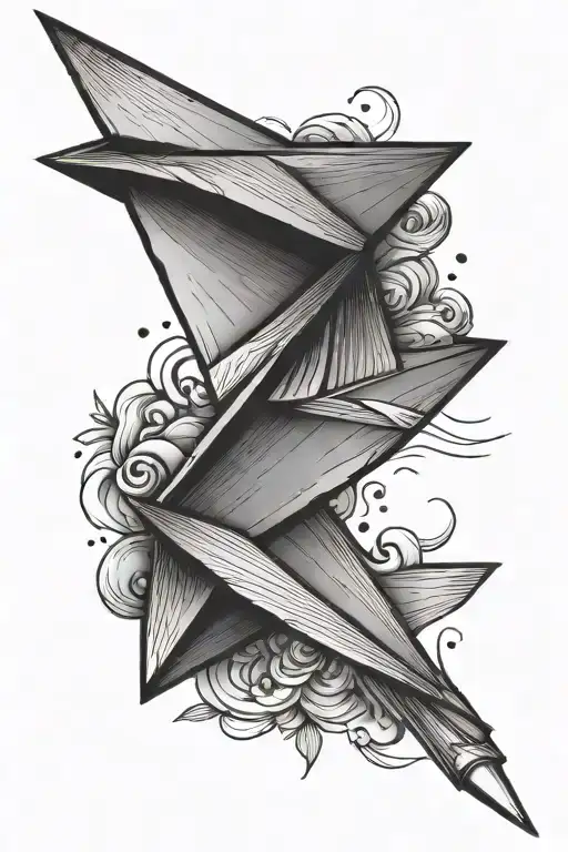 Paper Airplane Flying